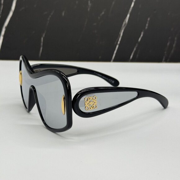 NEW LOEWE LW40131I 01C, SILVER BLACK UNISEX SUNGLASSES LOEWE main image 2